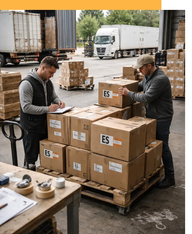 Доставка грузов в Испанию автотранспортом от 35550 руб