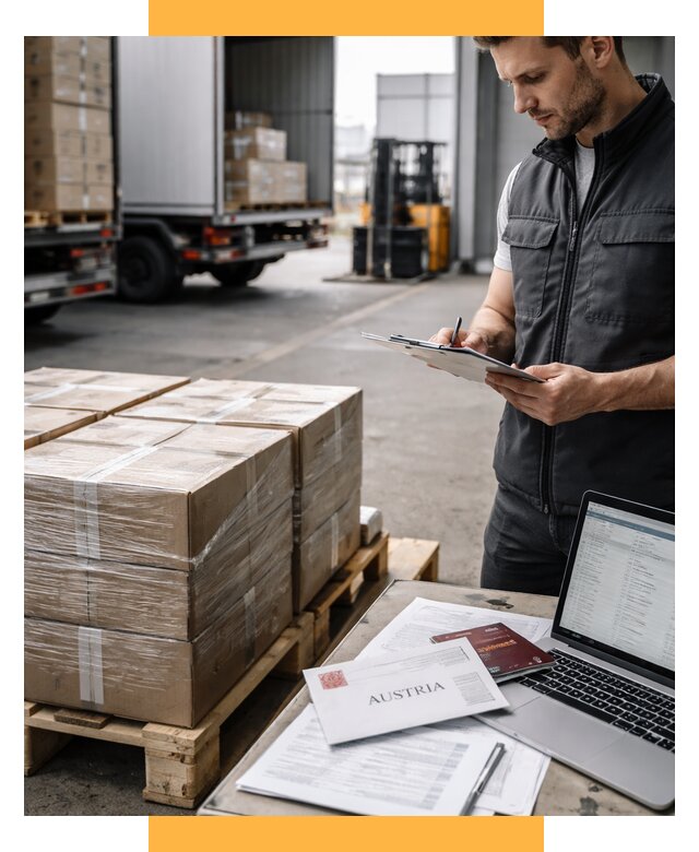 Доставка в Австрию от 66021 р. Логистика и экспорт СетСервис-Бгн